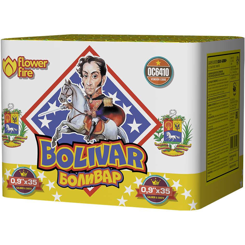 Купить Фейерверк ОС6410 Боливар / Bolivar (0,9" х 35) в магазине фейерверков ББ-Салют