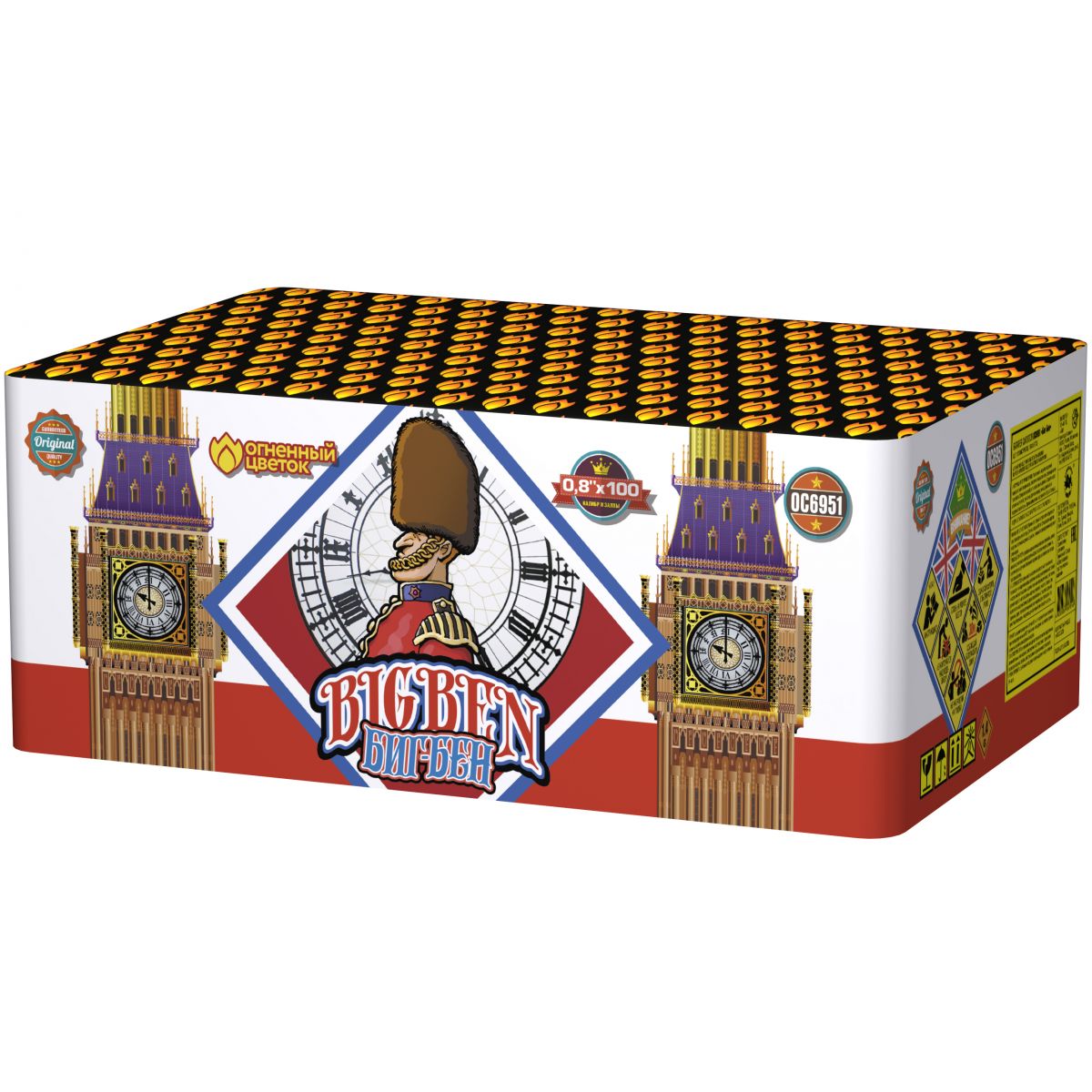 Фейерверк ОС6951 Биг Бен / Big Ben (0,8" х 100)