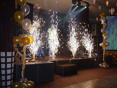 Фейерверки-фонтаны для помещений