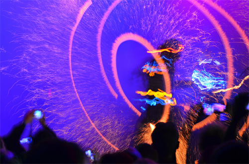 Фейерверк шоу на выездном корпоративе