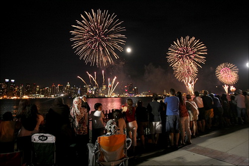 Фейерверк на День Независимости США 4 июля