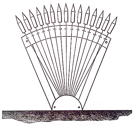 Экранный стеллаж для веера