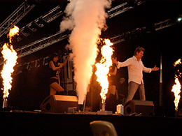 Генераторы огня, сценическое пламя